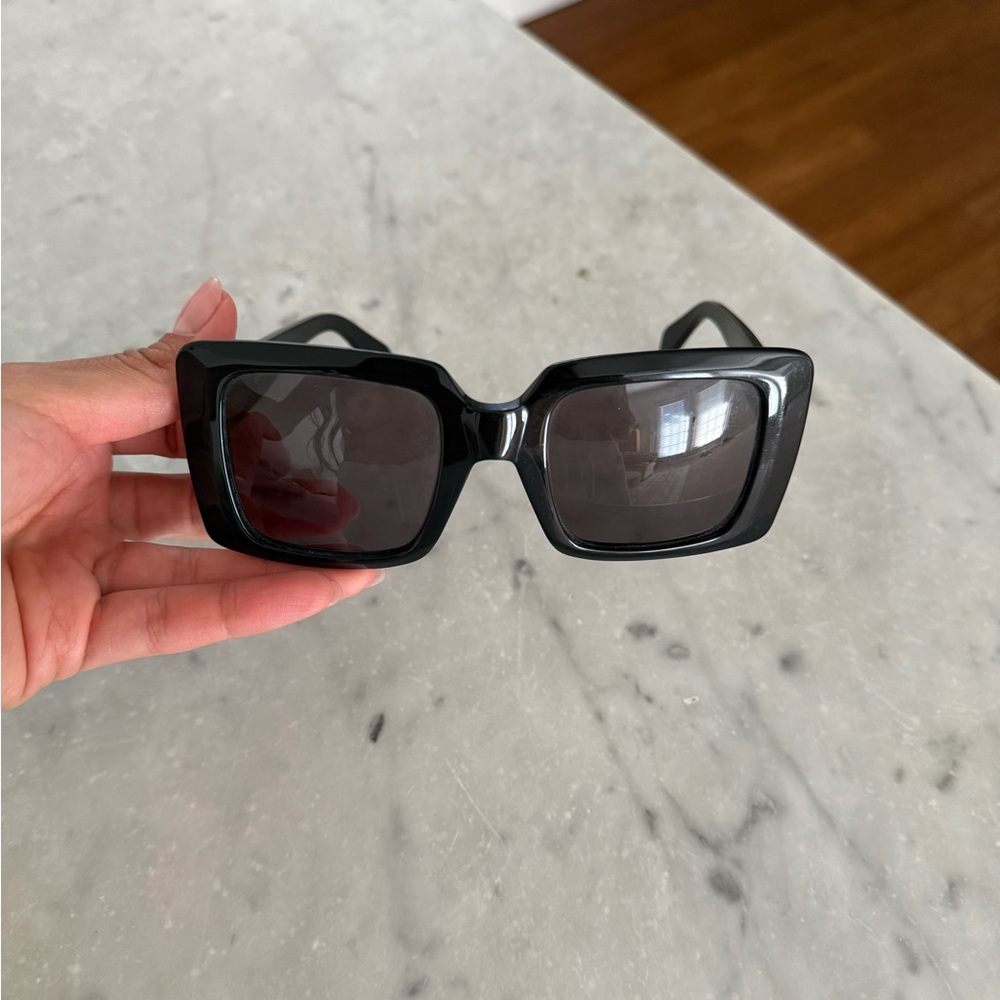Celine Chic Black Square Oversized Sunglasses - image 7